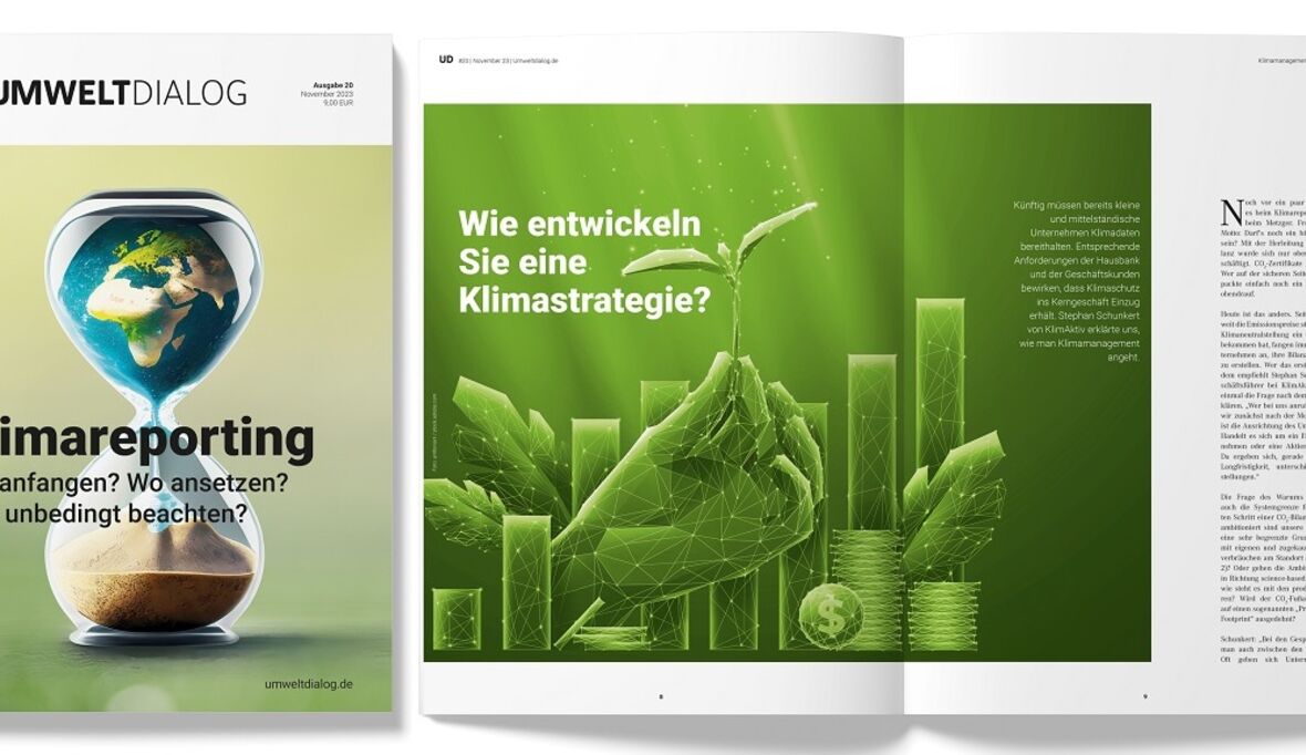 Neues UmweltDialog-Magazin: Klimamanagement und -reporting