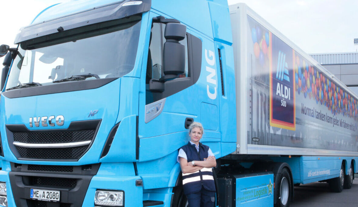Aldi Süd startet Langzeittest mit Erdgas-Lkw
