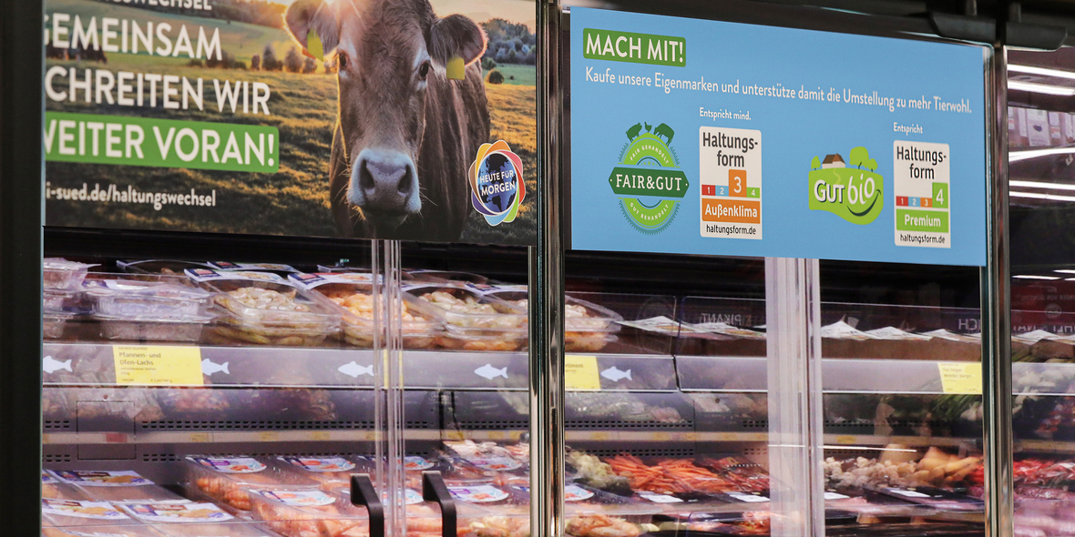 ALDI SÜD erreicht früheres Ziel bei Tierhaltungsstandards