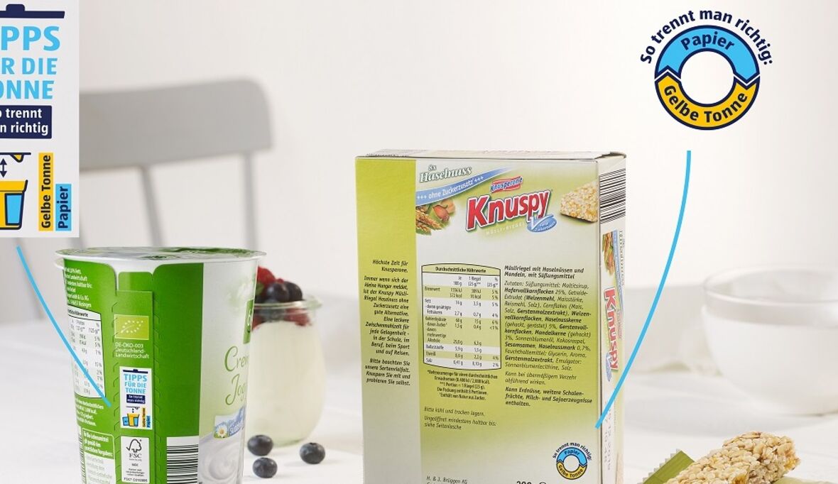 ALDI führt Trennhinweis ein