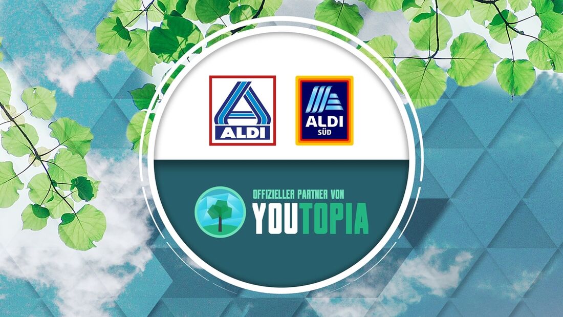 ALDI Nord und ALDI SÜD sind Partner des Charity-Livestream-Events „YouTopia – Gemeinsam für die Umwelt“, das in diesem Jahr erstmalig stattfindet. 