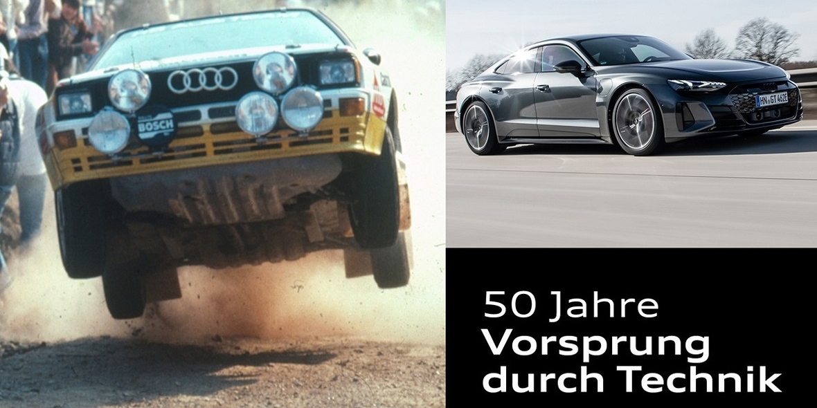Audi feiert 50 Jahre „Vorsprung durch Technik“ 