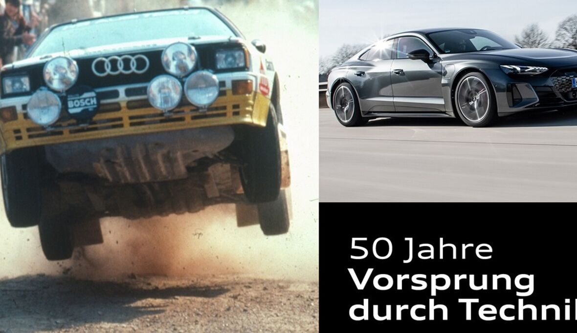 Audi feiert 50 Jahre „Vorsprung durch Technik“ 