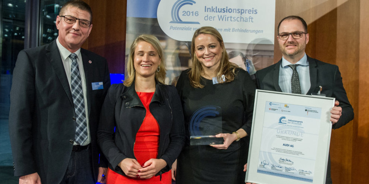 Audi erhält Inklusionspreis der Wirtschaft