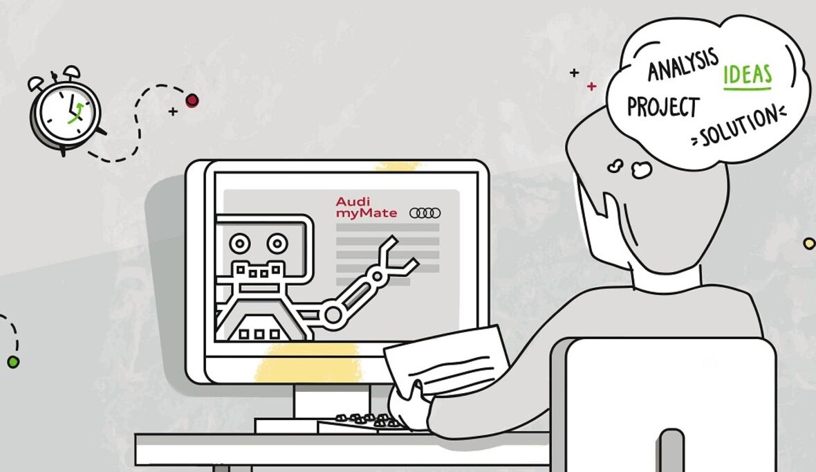 Virtuelle Roboter unterstützen Audi-Mitarbeiter