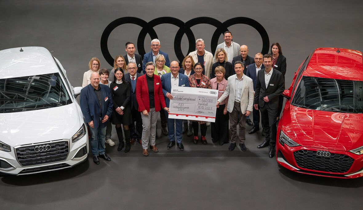 Audi und seine Belegschaft spenden 850.000 Euro für den guten Zweck