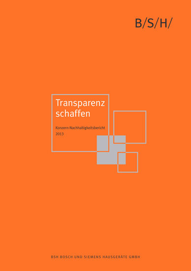 Nachhaltigkeitsbericht der BSH Bosch und Siemens Hausgeräte GmbH