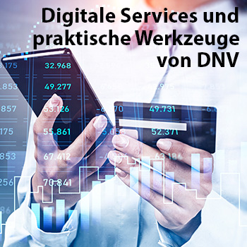 Kachel Blickpunkt DNV Digitale Services und praktische Werkzeuge