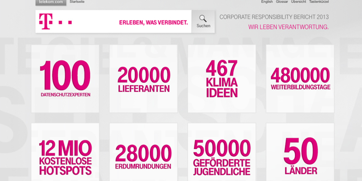 Deutsche Telekom: Engagement fürs Klima fruchtet