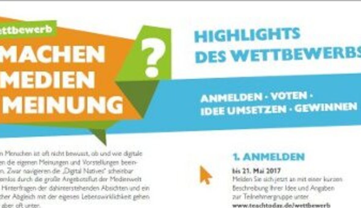 Wettbewerb: Machen Medien Meinung?