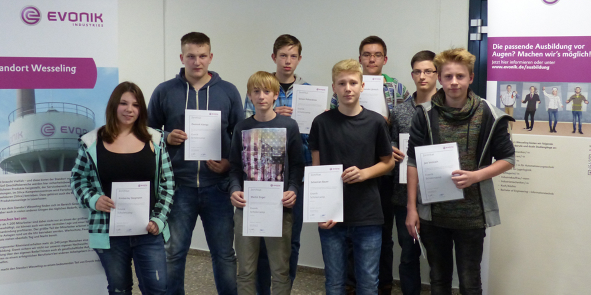 Evonik Schülercamp geht in die nächste Runde