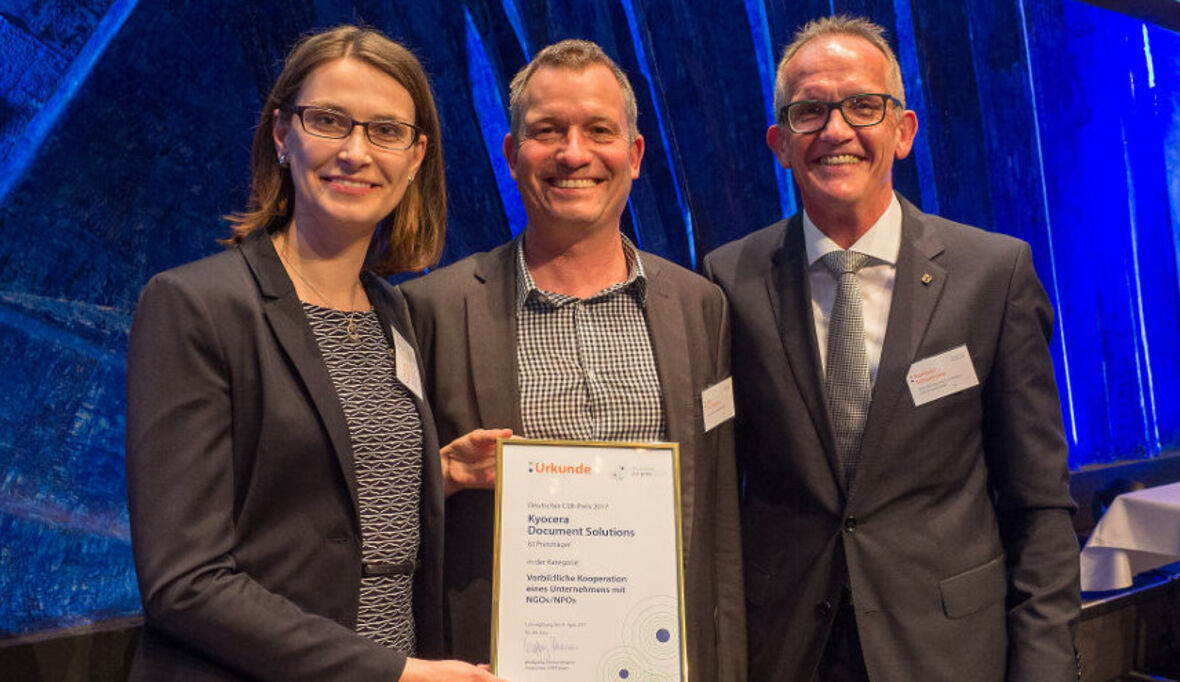 Kyocera mit dem Deutschen CSR-Preis 2017 ausgezeichnet