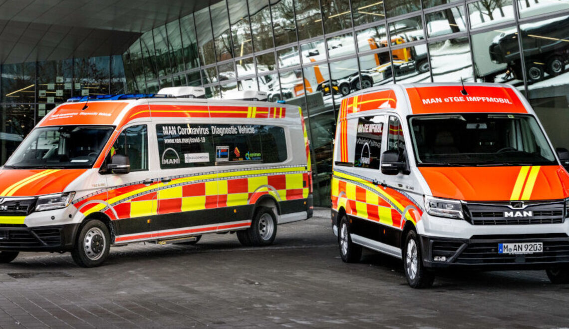 Corona: MAN bringt den Impfstoff zum Bürger