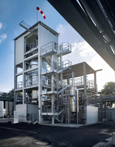 Der von MAN Diesel & Turbo entwickelte Methanisierungsreaktor ist das Herzstück der Power-to-Gas-Anlage von Audi in Werlte, Niedersachsen. Er ermöglicht die Herstellung von synthetischem Erdgas in industriellem Maßstab.