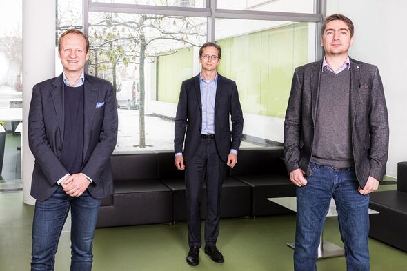 Das Management-Team von H-TEC SYSTEMS: Frank Zimmermann, Sprecher der Geschäftsführung (links), Dr. Dominik Heiß (Mitte) und Dr. Joachim Herrmann (rechts)