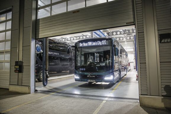 MAN Efficiency Run, mit dem MAN eBus Lions City 12e