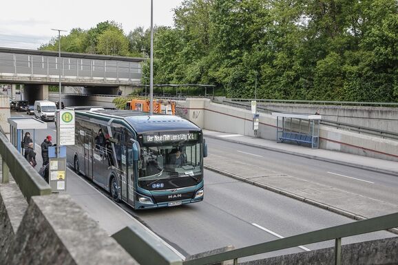 MAN Efficiency Run, mit dem MAN eBus Lions City 12e