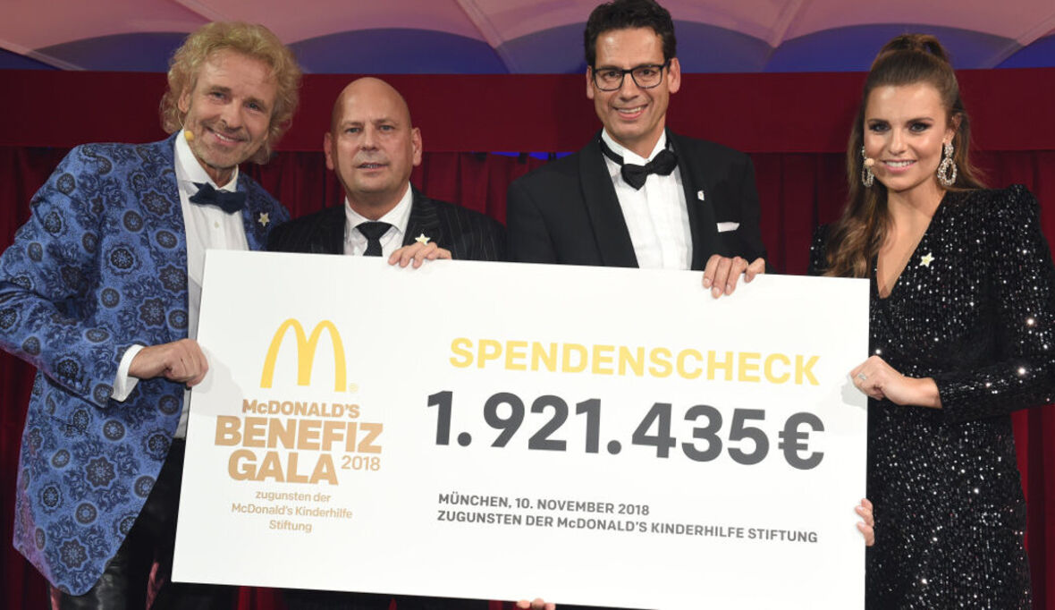 McDonald's Benefiz Gala erzielt Rekordsumme 