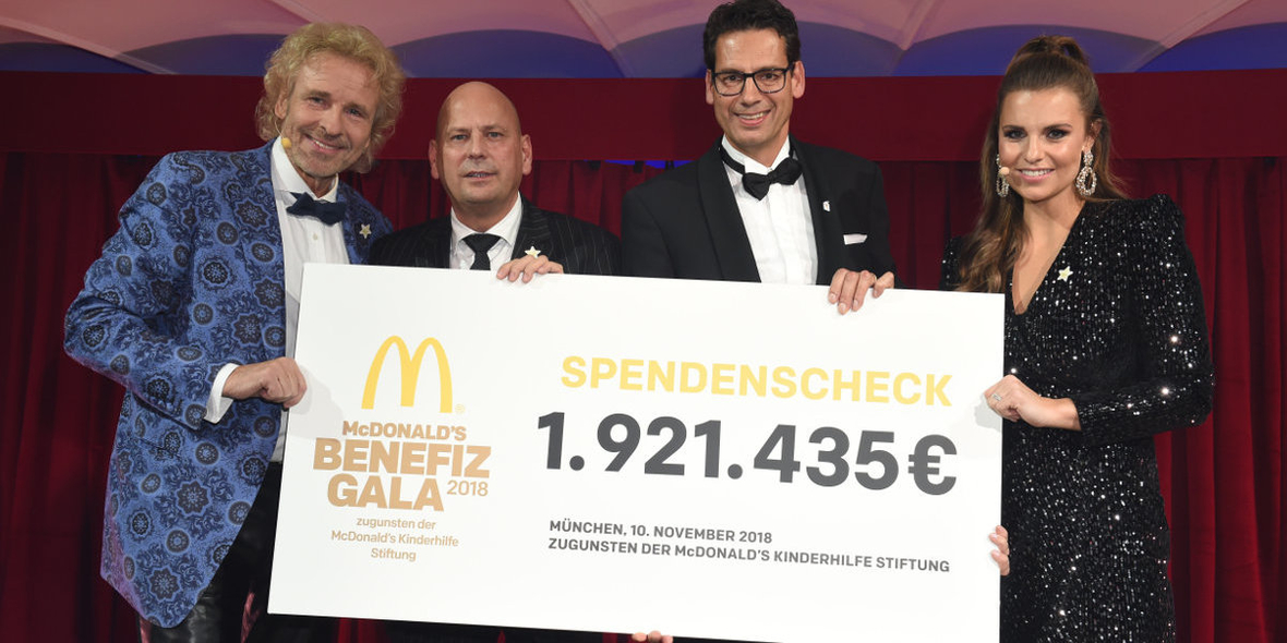 McDonald's Benefiz Gala erzielt Rekordsumme 