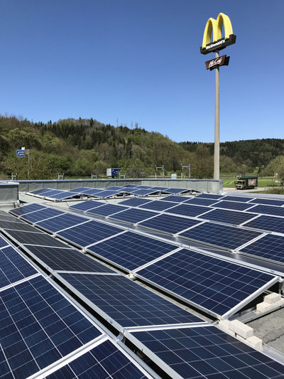 Solarzellen bei McDonald's 