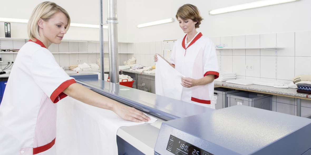 Kostenvorteile durch sparsame Trockner und schnellere Mangeln