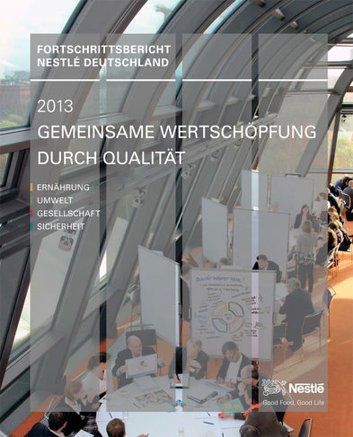Fortschrittsbericht von Nestlé Deutschland 2013