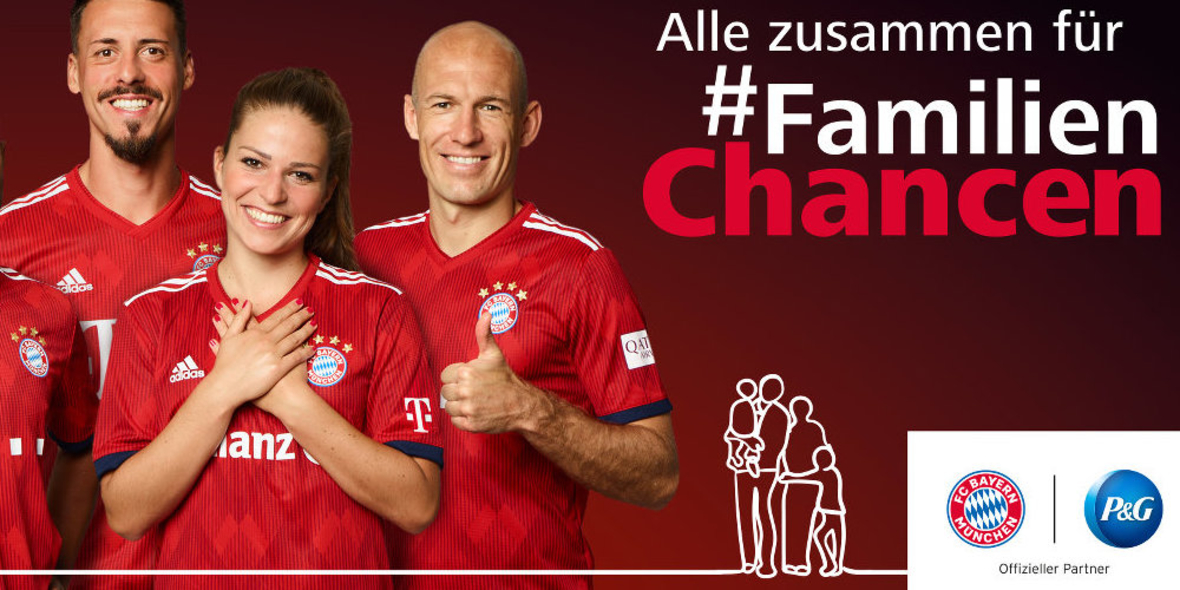 P&G macht sich mit dem FC Bayern München für Familien stark