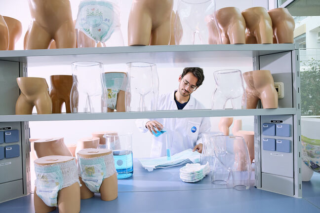 Pampers werden im German Innovation Center in Schwalbach entwickelt.