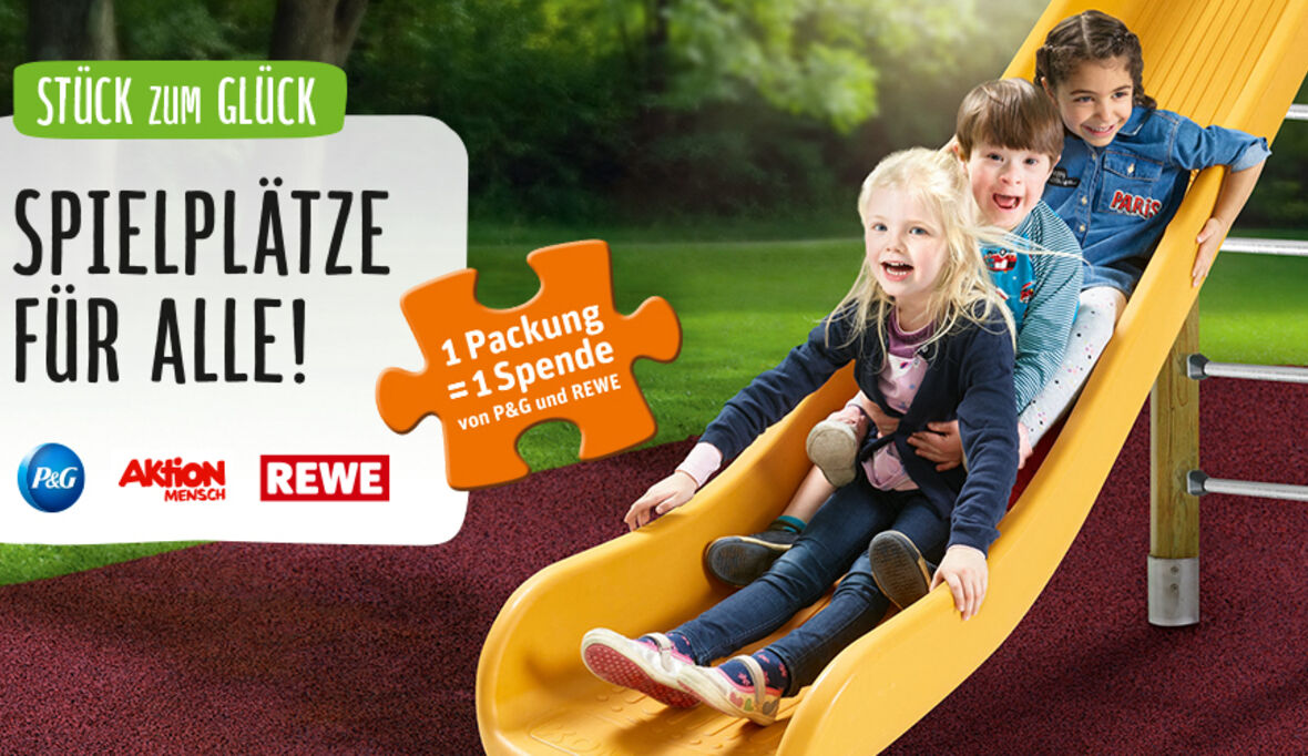 Spendenaktion: „Stück zum Glück“ baut Spielplätze für alle