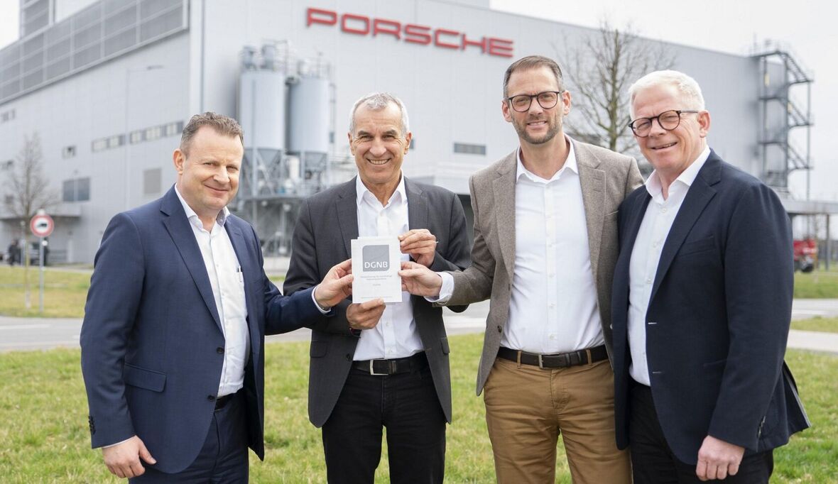 Platin für Porsche Leipzig: Nachhaltigkeits-Spitzenreiter unter den Industriestandorten