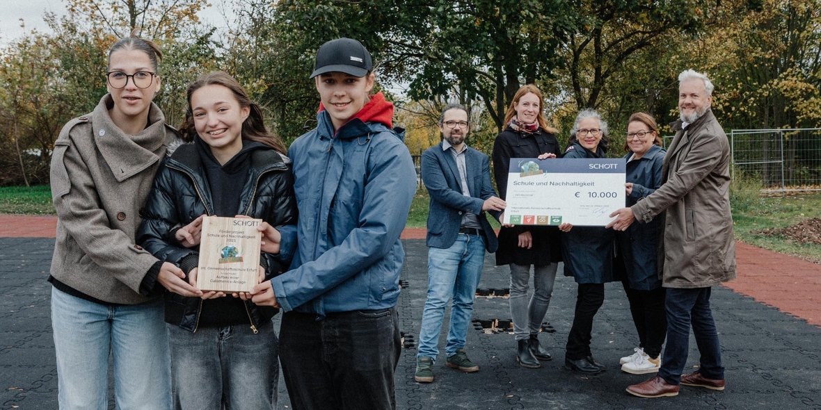 Schulen gestalten Zukunft: SCHOTT fördert 17 Nachhaltigkeitsprojekte