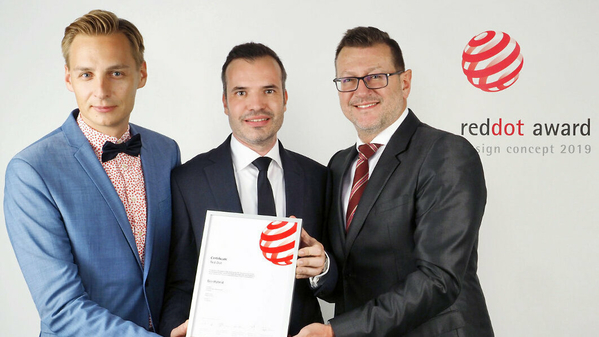 Von links: Jakub Fukacz (Leiter Marketing & Kommunikation), Patrick Seidel (Leiter Strategie & Unternehmensentwicklung) und Geschäftsführer Gerald Vollnhals.