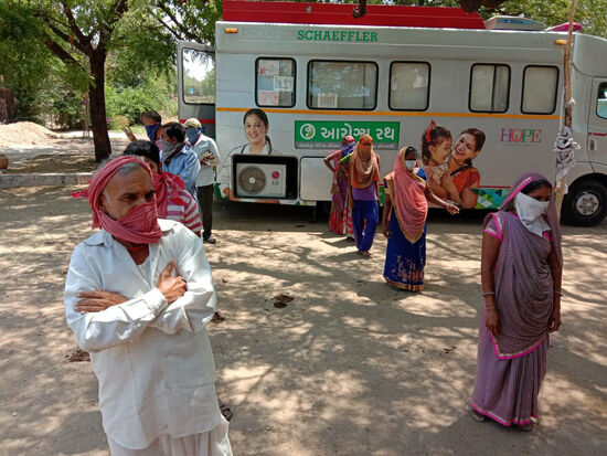 Derzeit sind die Mobi-Health-Einheiten in mehr als 80 Dörfern im Einsatz.