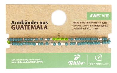Tchibo verkauft handgeknüpfte Armbänder von Kaffee-Farmerinnen aus Guatemala