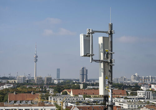 Eine 5G-Antenne in München