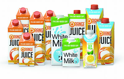 Die bio-basierten Verschlusskappen von Tetra Pak wurden als beste Verschlusslösung ausgezeichnet.