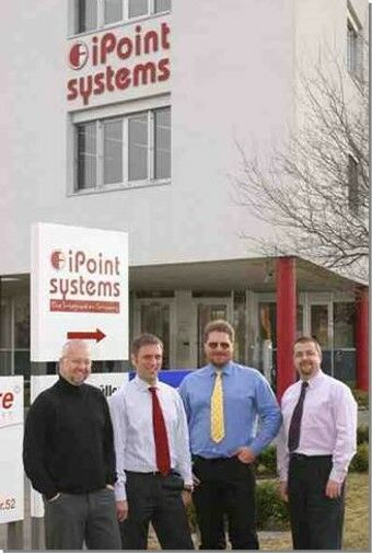 Die iPoint-Gründer Michael Dreher, Jörg Walden, Hans-Peter Looft und Francisco Benito.