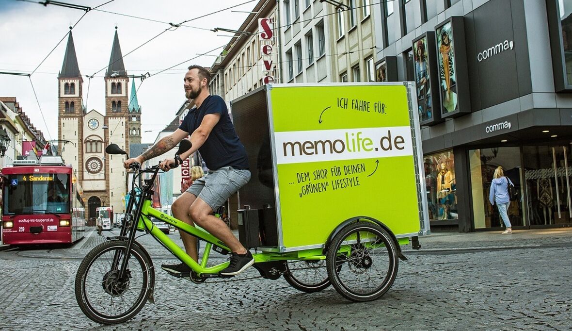 memo: Emissionsfreie Same-Day-Lieferung in Würzburg