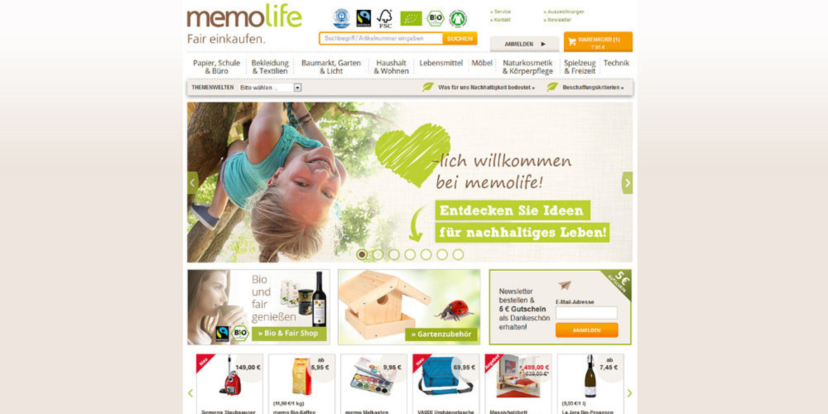 Für ein nachhaltiges Leben: memolife