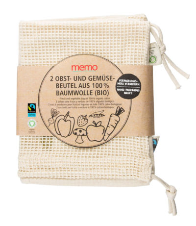 Der Bio-Baumwollbeutel.