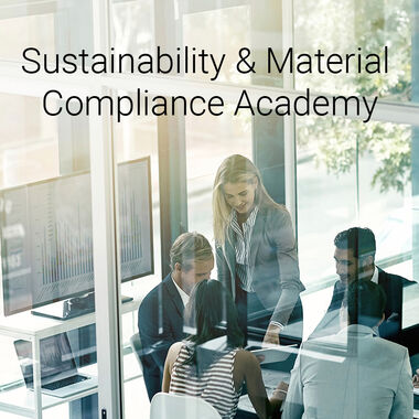 Blickpunkt tec4U-Solutions auf UmweltDialog Kachel 2 Sustainability & Material Acadamey