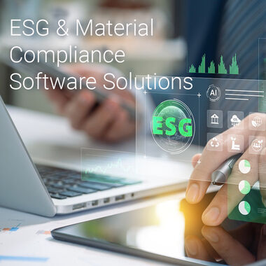 Blickpunkt tec4U-Solutions auf UmweltDialog Kachel 4 ESG & Material Compliance Software Solutions