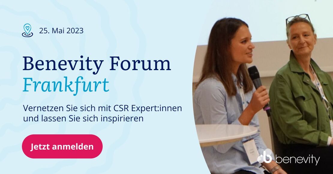 Banner Benevity Forum Frankfurt