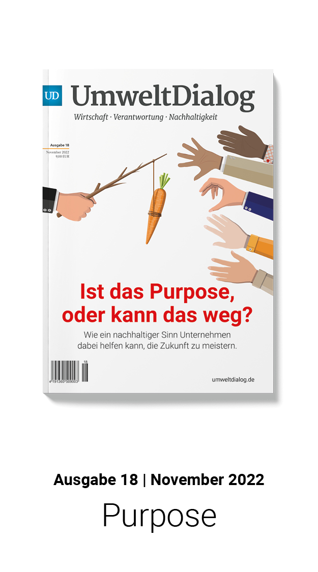 UmweltDialog Magazin Ausgabe 18 Purpose