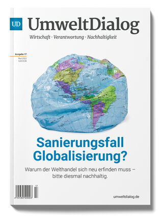 UD Magazin Globalisierung Mock-up Screen