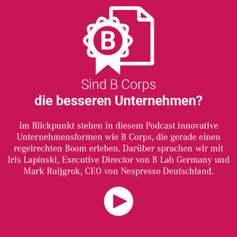 Sustainability to go - B Corps