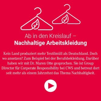Sustainability to go - Nachhaltige Arbeitskleidung