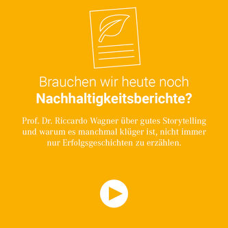 Sustainability to go - Nachhaltigkeitsberichte