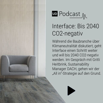 Podcast Sustainability to go Inetrface: Bis 2040 CO2-negativ