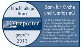 Neues Siegel für nachhaltige Geldanlagen u.a. an die Bank für Kirche und Caritas eG, Bild: ECOreporter.de